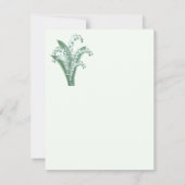 Lily de la vallée Invitation (Dos)