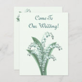 Lily de la vallée Invitation (Devant / Derrière)