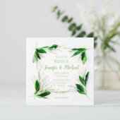 lily de la vallée invitations de mariage (Debout devant)