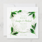 lily de la vallée invitations de mariage (Devant)