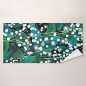 Lily de la vallée. Motif arrière - plan transparen (Serviette de bain)