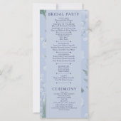 Lily de Valley || Bleu clair avec programme photo (Dos)