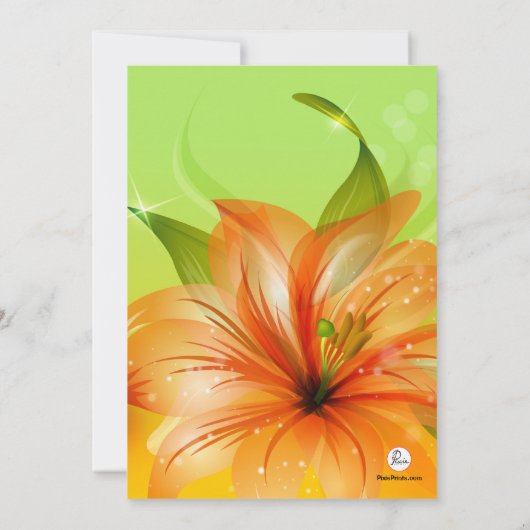 Lily Dew Uitnodiging (Achterkant)