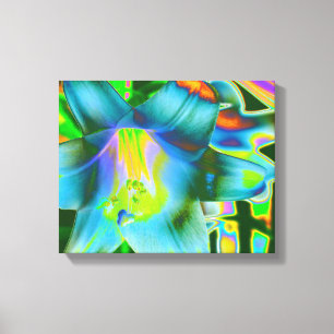 Lily Digitaal Verbeterde schroot van Canvas Afdruk