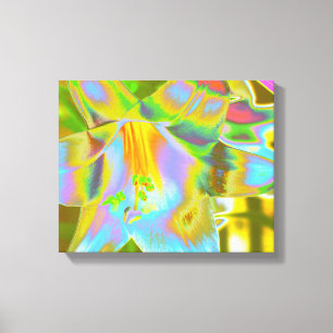 Lily Digitaal Verbeterde schroot van Canvas Afdruk
