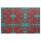 Lily en Augusta et tissu rouge (Fat Quarter)