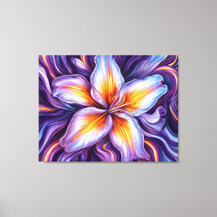 🌺 Lily en gros plan Art mural pour une décoration