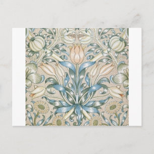 Lily en Pomegranate Floral Art Design Briefkaart