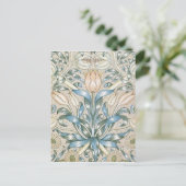 Lily en Pomegranate Floral Art Design Briefkaart (Staand voorkant)