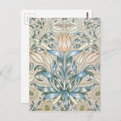 Lily en Pomegranate Floral Art Design Briefkaart (Voorkant / Achterkant)