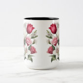 Lily et rose Mug à deux tons, 15 oz (Centre)