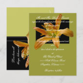 Lily Faire-part de mariage avec les écritures (Devant / Derrière)