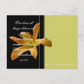 Lily Faire-part de mariage avec les écritures (Dos)