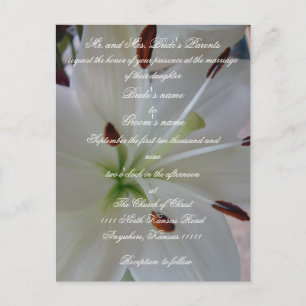 Lily Faire-part de mariage avec les écritures