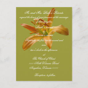 Lily Faire-part de mariage avec les écritures