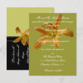 Lily Faire-part de mariage avec les écritures (Devant / Derrière)