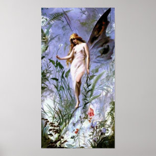 Lily Fairy Fine Art van Luis Falero Print