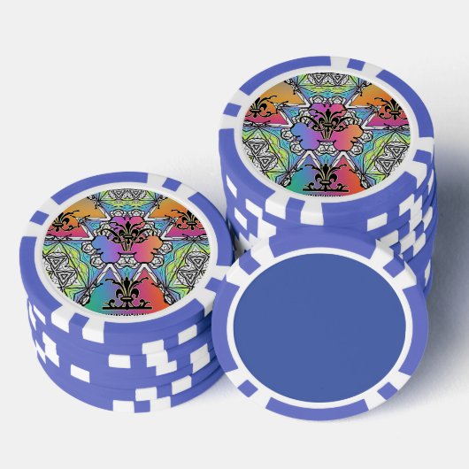 Lily Fleur Poker Chips (Opstapeling)