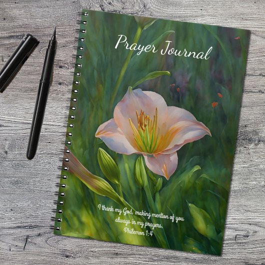 Lily Flower Art Prayer Journal Notitieboek