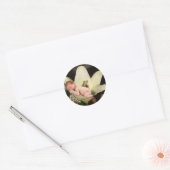 Lily Flower Baby ronde Sticker (Envelop)