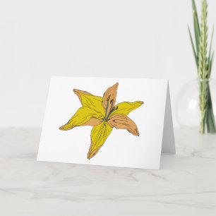 Lily Flower Garden Painting Kaart