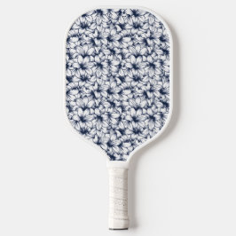 Lily Flower Ink Sketched Pattern Pickleball Paddle