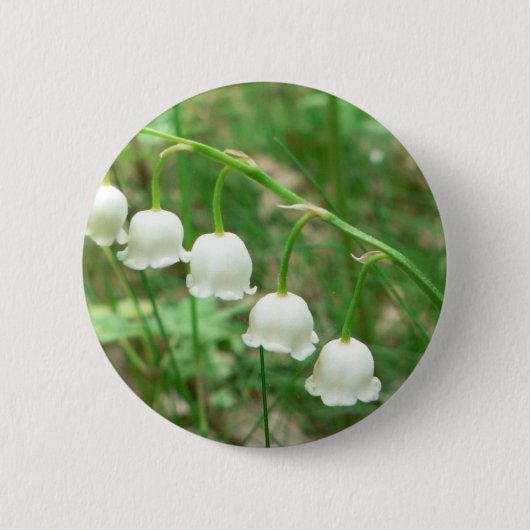 Lily Flower Ronde Button 5,7 Cm (Voorkant)