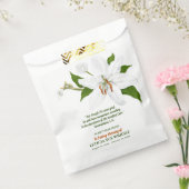 Lily Flower Seed Packet Funeral Memorial Bedankzakje (Gezegeld)
