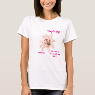 Lily Flower T-Shirt – Esthetisch bloemontwerp