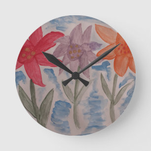 Lily Flowers Ronde Klok