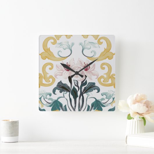 Lily & Grace Vierkante Klok (Huis)