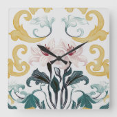 Lily & Grace Vierkante Klok (Voorkant)