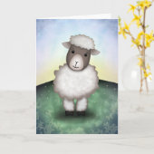 Lily het Lam - Wenskaart Kaart (Gele Bloem)