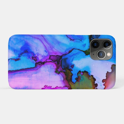 Lily Lake Abstracte Waterverf Case-Mate iPhone Case (Achterkant (horizontaal))