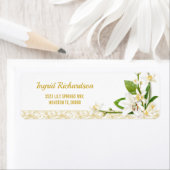 Lily Lemon Blossom Spring Wedding Etiket (Insitu)