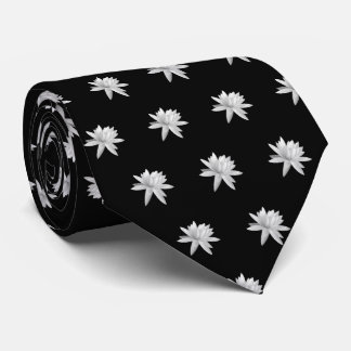 Lily Lotus Black en White Pattern Stropdas