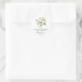 Lily Memorial Funeral Seed Packet Ronde Sticker (Tas)