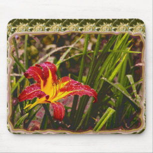 Lily na de regen muismat