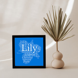 Lily Name Cloud Poster