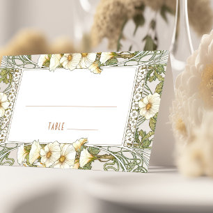 Lily Nom Cartes Mariage Table Vintage Art Nouveau