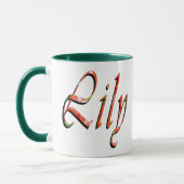 Lily Nom Logo Vert Combo Café Mug (Gauche)