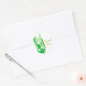Lily of the Valley Botanical Flower Dank u Ronde Sticker (Envelop)