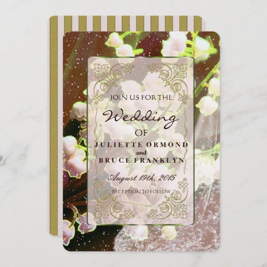 Lily Of The Valley ~ Collection Faire-part de mari (Devant / Derrière)
