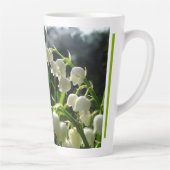 Lily-of-the-Valley Design Latte Mug (Droite)