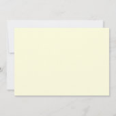 Lily of the Valley Faire-part de mariage (ivoire) (Dos)