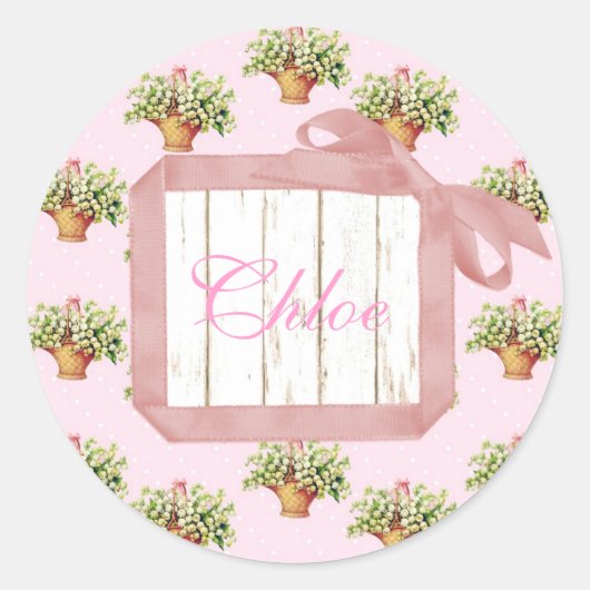 Lily of the Valley Gepersonaliseerde Stickers (Voorkant)