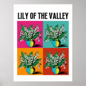 Lily of the Valley Maand Geboorte Maand Bloem Pop  Poster (Voorkant)