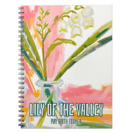 Lily of the Valley Maand Geboorte Maand Bloementui Notitieboek