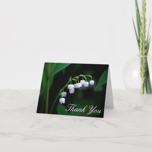Lily of the Valley Merci carte Blank Insid (Devant)