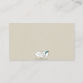 Lily of the Valley on Ecru Line Mariage Carte Plac (Dos)